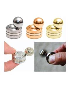 Bluelans Bluelans¬Æ Orbiter Magnetic Hand Finger Fidget Stress Reliever Fingertip Gyro Focus EDC Toy (Golden)