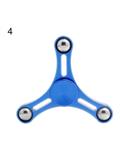 Bluelans Bluelans¬Æ Metal Finger Hand Tri Spinner Fidget Desk Focus Toy for ADHD Autism (Blue)