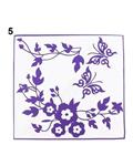 Bluelans Bluelans Removable Butterfly Flower Bathroom Wall Decal Toilet Sticker Home DIY Decoration (Purple)