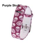 Bluelans Bluelans Replacement Wrist Band Wristband for Fitbit Flex Bracelet Classic Buckle (Purple Skull)