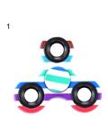 Bluelans Bluelans¬Æ Colorful Black and White Stripe Hand Spinner EDC Fidget Stress Relief Toy Kids (#01)