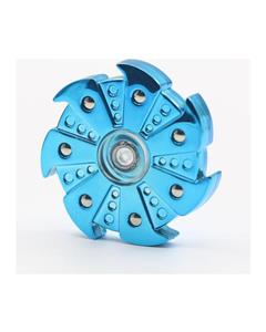 Bluelans Bluelans¬Æ Electroplate 7 Leaves Pinwheel Hand Spinner ADHD Autism Finger Tip Spiral Toy (Blue)