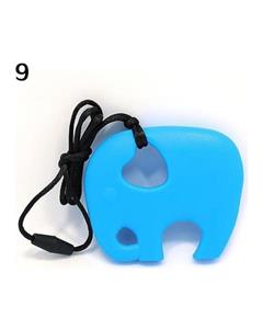 Bluelans Bluelans Silicone Elephant Teething Pacifier Pendant Soother Teether for Baby Infant (Sky Blue)(Not Specified)(OVERSEAS)