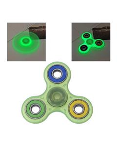 Bluelans Bluelans¬Æ Glowing in The Dark Hand Spinner Tri Fidget EDC Desk Toy (Green)