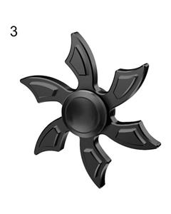 Bluelans Bluelans¬Æ Dart Fly-cutter Shape Finger Spinner Orchid Windmill Fidget Hand Gyro Desk Toy (Black)