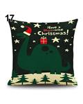 Bluelans Bluelans Snowman Elk Tree Wreath Christmas Pillow Case Xmas Home Decor Linen Cushion Cover 17