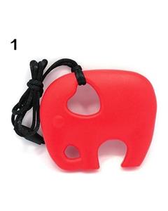 Bluelans Bluelans Silicone Elephant Teething Pacifier Pendant Soother Teether for Baby Infant (Coral)(Not Specified)(OVERSEAS)