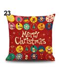 Bluelans Bluelans Snowman Elk Tree Wreath Christmas Pillow Case Xmas Home Decor Linen Cushion Cover 23