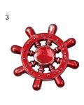 Bluelans Bluelans¬Æ Pirate Sailor Vintage Helm Wheel Metal Hand Spinner Finger Fidget Desk Toy (Red)