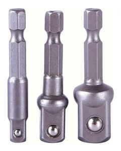 Bluelans Bluelans Socket Adapter Set Hex Shank to 1/4 3/8 1/2 Inch Impact Driver Drill Bits 3 Pcs 