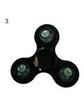 Bluelans Bluelans¬Æ LED Light Hand Tri Spinner Aluminium Alloy Fidget Finger Focus Toy (Black)