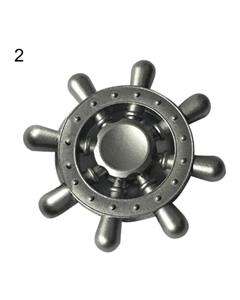 Bluelans Bluelans¬Æ Pirate Sailor Vintage Helm Wheel Metal Hand Spinner Finger Fidget Desk Toy (Silver)