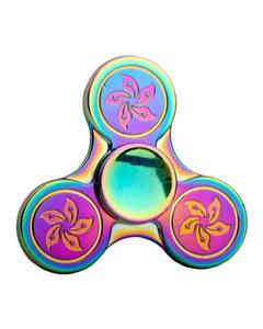 Bluelans Bluelans¬Æ Fidget Finger Spinner Hand Focus Spin Alloy EDC Rainbow Bauhinia Stress Desk Toy (Multicolor)