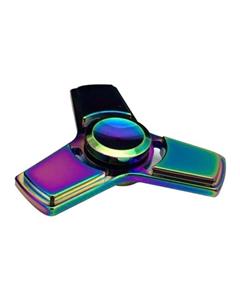 Bluelans Bluelans¬Æ Multicolor Rainbow Alloy Hand Tri-Spinner Finger Gyro (Multicolor)