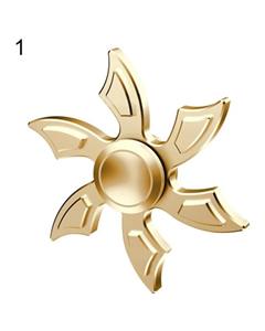 Bluelans Bluelans¬Æ Dart Fly-cutter Shape Finger Spinner Orchid Windmill Fidget Hand Gyro Desk Toy (Gold)