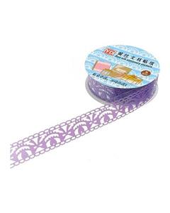 Bluelans Bluelans¬Æ Hollow Lace Diary Stationery Plastic Decorative Sticker Adhesive Tape Purple 2 Pcs