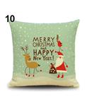 Bluelans Bluelans Snowman Elk Tree Wreath Christmas Pillow Case Xmas Home Decor Linen Cushion Cover 10