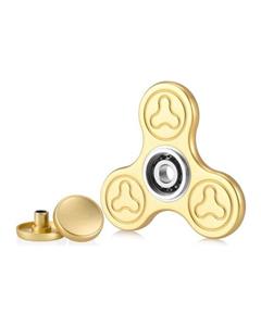 Bluelans Bluelans¬Æ Mini Finger Spinner Tri Fidget Hand Spinner Adult Kid Stress Relief Focus Toy¬†(Gold)