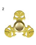 Bluelans Bluelans¬Æ Hand Spinner Hollow Skull Tri Fidget Fingertip Gyro Desk Toy EDC Kids Adult (Yellow)