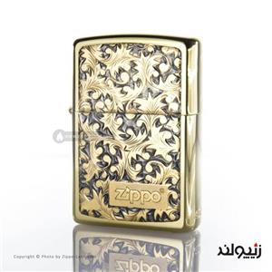 فندک زیپو اصل مدل شکوفه های گیلاس طراحی ژاپن  