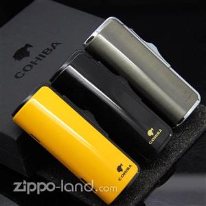فندک کوهیبا با بدنه براق رنگ زرد  Original Cohiba Lighter