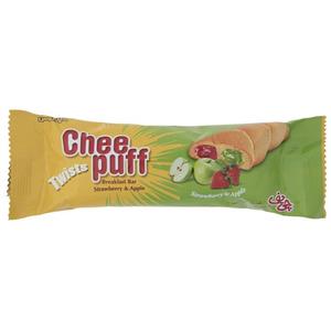 شیرینی مغزدار توت فرنگی و سیب چی پف مقدار 45 گرم Chee Puff Strawberry And Apple Cookie 45gr