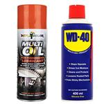 مجموعه 2 عددی اسپری روان کننده و زنگ بر دوپلی کالر مدل Multi oil - WD-40