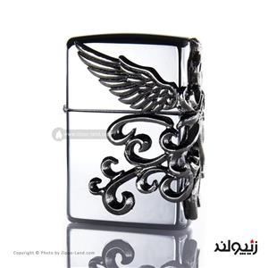 فندک زیپو اصل مدل سیمرغ طراحی برجسته ژاپن Japan Design Zippo Lighter Wing 