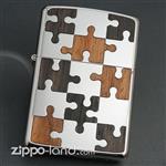 فندک زیپو اصل مدل پازل طراحی ژاپن  Japan Design Zippo Lighter 11276773 SV