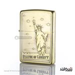 فندک زیپو اصل مدل مجسمه آزادی طراحی ژاپن تولید محدود  Japan Design Zippo Lighter Statue Of Liberty Limited Edition