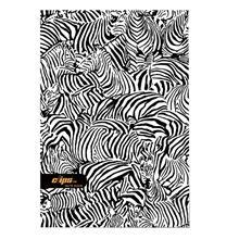 دفتر 100 برگ جلد سخت بزرگسال Clips طرح گورخر ClipsAdult 100 Hard Cover Zebra Background Design