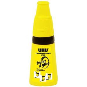 چسب مایع همه کاره 35 میلی لیتری اوهو مدل تویست اند گلو UHU 35ml Twist and Glue All Purpose Glue