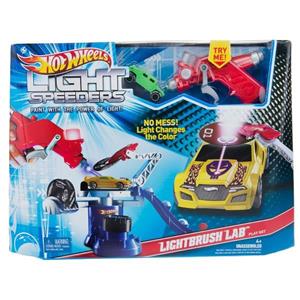 کیت ماشین بازی متل سری Hot Wheels مدل Light Brush Lab کد W3855 Mattel Hot Wheels Light Brush Lab W3855 Toys Car Kit