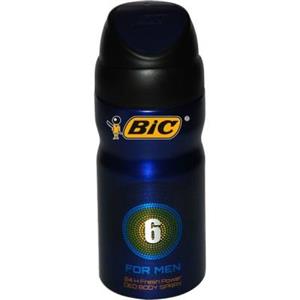 اسپری مردانه بیک مدل No.6 حجم 150 میلی لیتر Bic No.6 Spray For Men 150ml