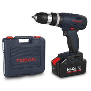 دریل پیچ گوشتی شارژی توسن مدل 9918 Sc Tosan 13mm 9918 Sc Cordless Driver Drill