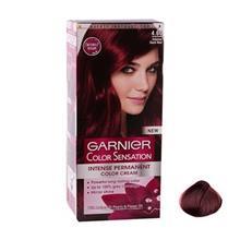 کیت رنگ مو گارنیه کالر سنسشن شید شماره 4.60 Garnier Color Sensation Shade 4.60 Hair Color Kit 