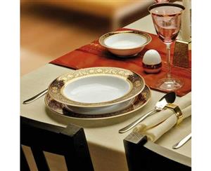 سرویس چینی 102 پارچه کامل چینی زرین ایران سری ایتالیا اف مدل میدنایت درجه عالی Zarin Iran Porcelain Inds Italia-F Midnight 102 Pieces Complete Porcelain Dinnerware Set Top Grade