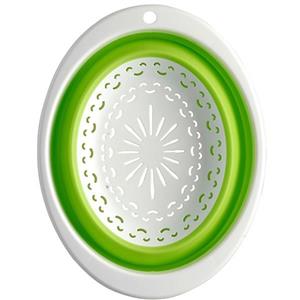 آبکش تاشو پلاستیکی بیضی هنچان سایز کوچک Henchan Flexible Oval Plastic Kitchen Drain Size 1