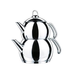 کتری و قوری کرکماز مدل Tombik کد A104 Korkmaz Tombik A104 Teapot And Kettle Set