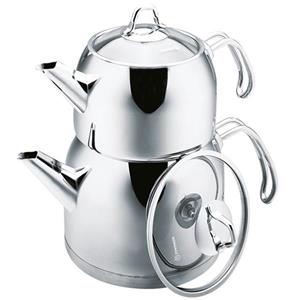 کتری و قوری کرکماز مدل Provita کد A101 Korkmaz Provita A101 Teapot And Kettle Set