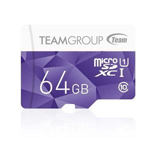 کارت حافظه تیم گروپ 64GB microSDXC UHS-I U1 Class 10 With Adapter