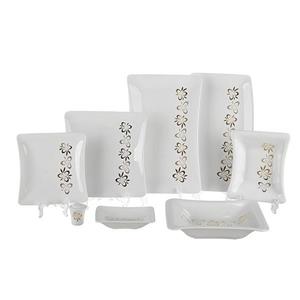 سرویس چینی 29 پارچه غذاخوری زرین ایران سری وینچی مدل پریماورا درجه عالی Zarin Iran Porcelain Inds Vinci Primavera Pieces Dinnerware Set Top Grade 
