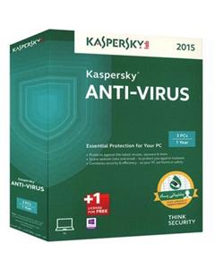 آنتی ویروس کسپرسکی مدل 2015 یک ساله با لایسنس 1+3 کاربره Kaspersky Anti Virus 2015 3+1 Pc 1 Year