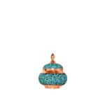 Turquoise Tattoo Sugar Bowl By Aghajani Large