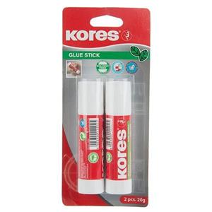 چسب ماتیکی 20 گرمی کورس مدل 12822 بسته 2 عددی Kores 20gr Glue Stick Pack Of 