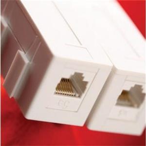 سوکت دیواری یونی کام RJ 45 CAT 5e Unicom Shuttered Surface Socket Shielded Keystone Box 