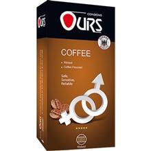 کاندوم آجدار اورز مدل Coffee Flavored بسته 12 عددی Ours Ribbed Coffee Flavored Condom 12PCS