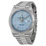 ساعت مچی مردانه رولکس اتوماتیک Rolex Day-Date Automatic Ice Blue Dial Platinum Mens Watch 228206 IBLSP