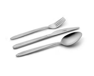 سرویس قاشق و چنگال 116 پارچه ناب استیل مدل پالرمو ساده  Nab Steel Palermo Cutlery Set 116 Pcs