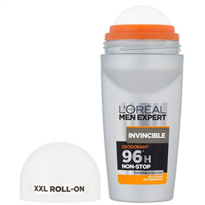 رول ضد تعریق مردانه لورآل مدل Invincible 96H حجم 50 میلی لیتر LOreal Invincible Roll-On Deodorant For Men 96H 50ml